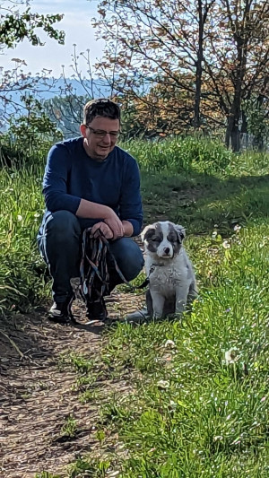 Photo Jurgen with his dog, Bailey