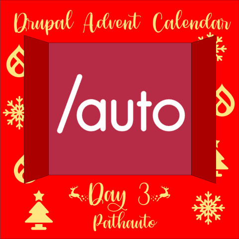 Advent Calendar door 3 containing Pathauto icon