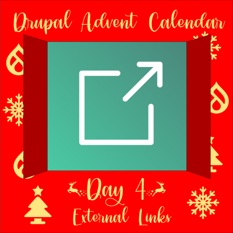 Advent Calendar door 4 containing External Links icon