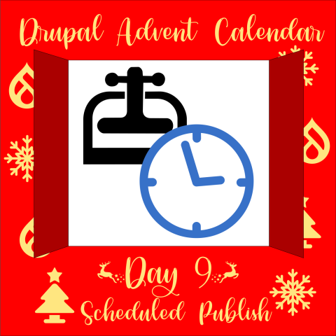Advent Calendar door 9 containing Scheduled Publish module