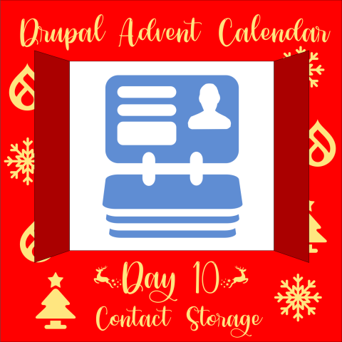 Advent Calendar door 10 containing Contact Storage