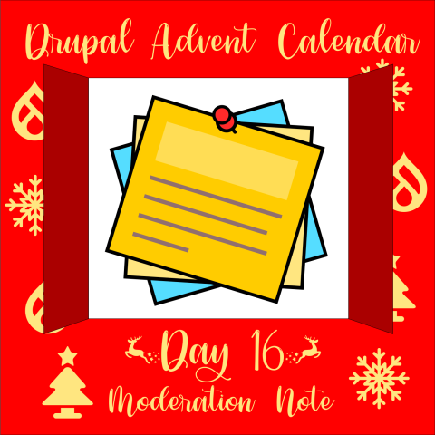Advent Calendar door 16 containing Moderation Note module