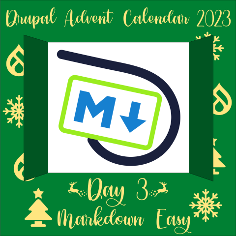 LostCarPark Drupal Blog: Drupal Advent Calendar day 3 - Markdown Easy