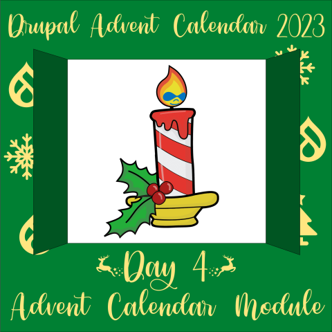 Advent Calendar door 4 containing the advent calendar module