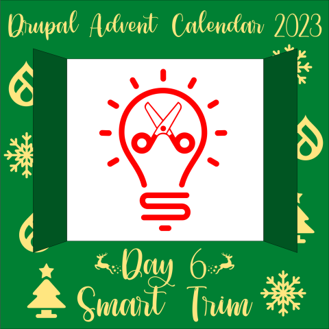 Day 6 door showing the Smart Trim light bulb logo
