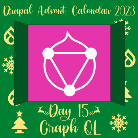 Door 15 contains the Druap GraphQL logo.