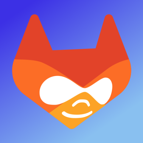 Combination of GitLab and Drupal logos
