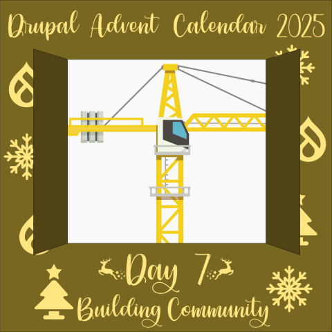 Door 7 contains a crane, emphasising community building