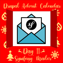 Advent Calendar door 11 containing Symfony Mailer
