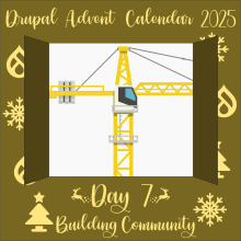 Door 7 contains a crane, emphasising community building