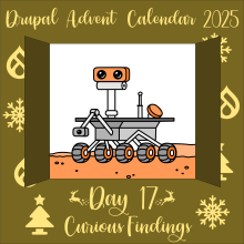 Day 17 opens to reveal the NASA Curiousity Mars rover