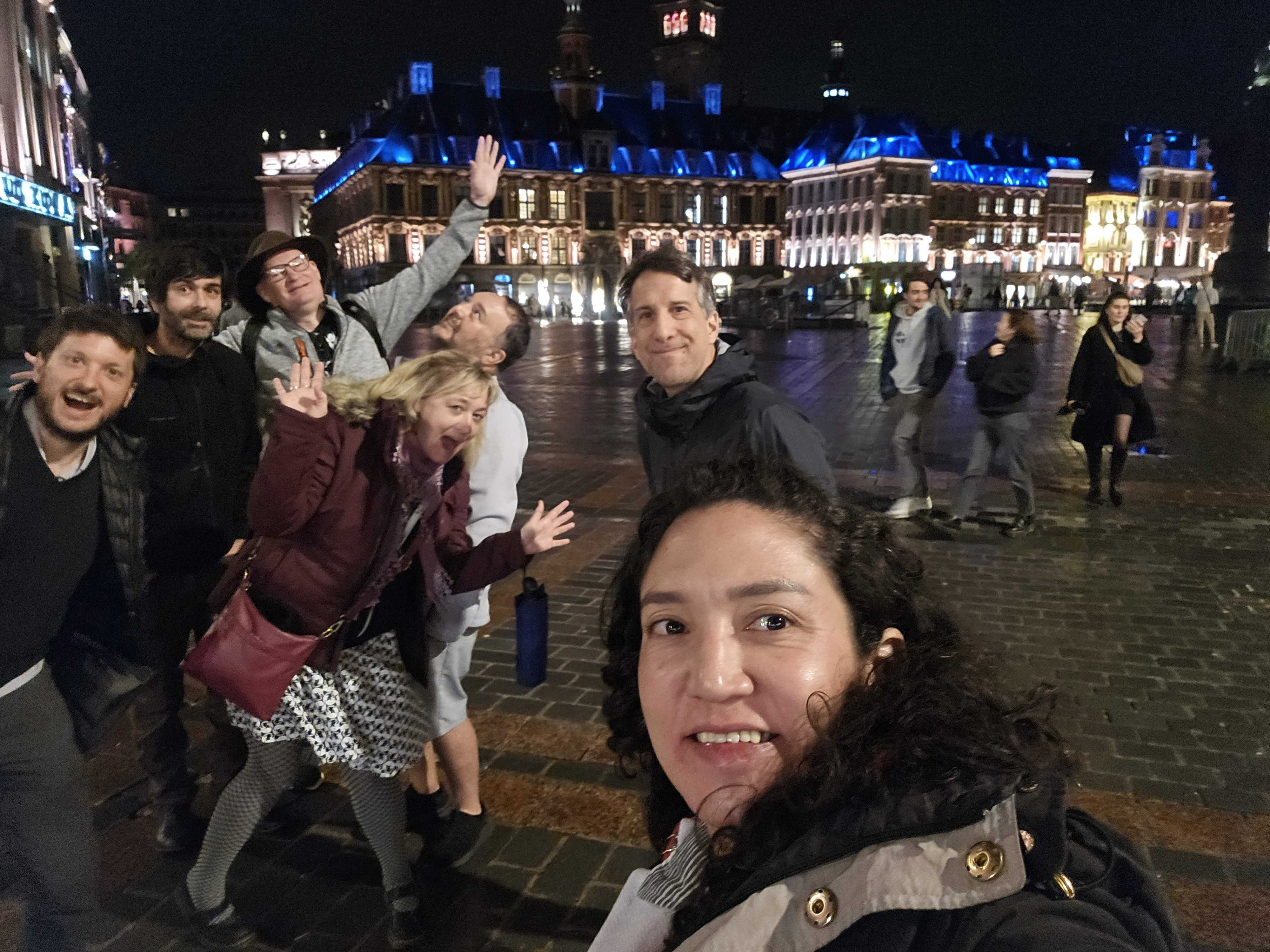 Selfie in the square by Jordana Fung