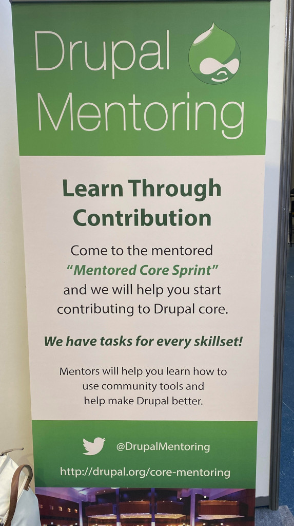 Photo of the mentoring pop-up banner